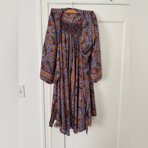 Paisley Silk Maxi Skirt & Wrap Top - Picture 1 of 2